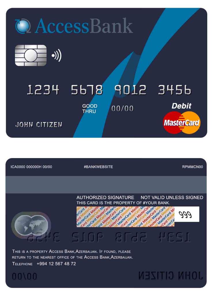 Azerbaijan Access bank mastercard